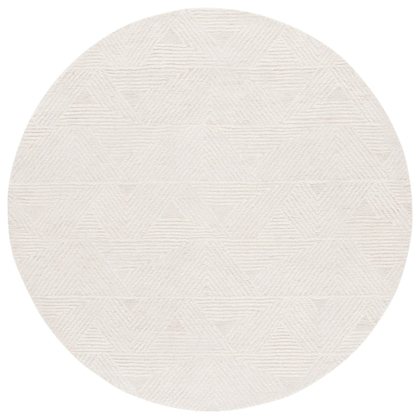 Safavieh Ebony Hand-tufted Wool-cotton Area Rug - Elegant Modern Design For Cozy Living Spaces And Decor Ivory ,Beige 80% Wool,20% Cotton Ebn217a-5