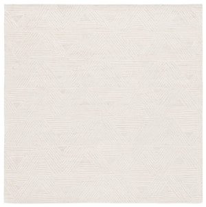 Safavieh Ebony Hand-tufted Wool-cotton Area Rug - Elegant Modern Design For Cozy Living Spaces And Decor Ivory ,Beige 80% Wool,20% Cotton Ebn217a-5