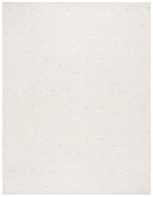 Safavieh Ebony Hand-tufted Wool-cotton Area Rug - Elegant Modern Design For Cozy Living Spaces And Decor Ivory ,Beige 80% Wool,20% Cotton Ebn217a-5