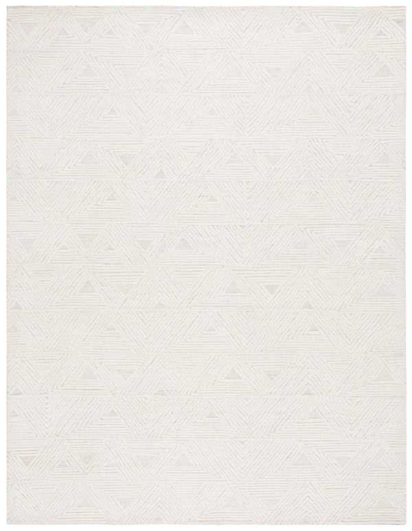 Safavieh Ebony Hand-tufted Wool-cotton Area Rug - Elegant Modern Design For Cozy Living Spaces And Decor Ivory ,Beige 80% Wool,20% Cotton Ebn217a-5