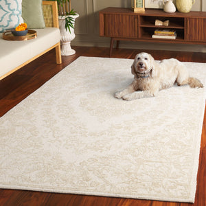 Safavieh Ebony 218a Ivory Light Green Ivory ,Light Green Wool Pile Ebn218a-6sq