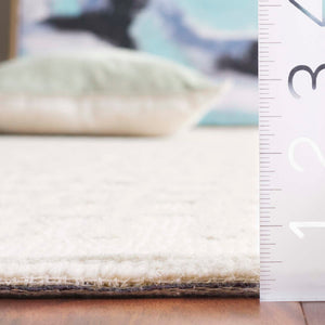 Safavieh Ebony Elegant Hand-tufted Wool Area Rug – Modern Artistic Design For Luxurious Home Decor Ivory ,Beige Wool Pile Ebn219a-3