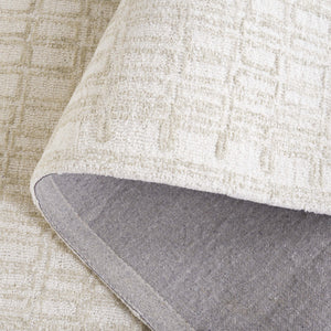 Safavieh Ebony Elegant Hand-tufted Wool Area Rug – Modern Artistic Design For Luxurious Home Decor Ivory ,Beige Wool Pile Ebn219a-3