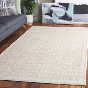 Safavieh Ebony Elegant Hand-tufted Wool Area Rug – Modern Artistic Design For Luxurious Home Decor Ivory ,Beige Wool Pile Ebn219a-3