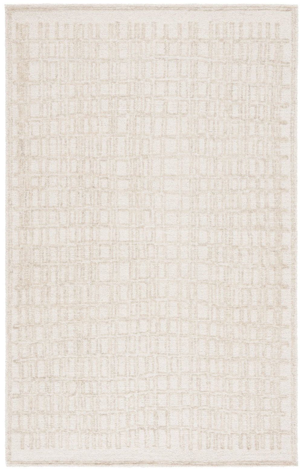 Safavieh Ebony Elegant Hand-tufted Wool Area Rug – Modern Artistic Design For Luxurious Home Decor Ivory ,Beige Wool Pile Ebn219a-3