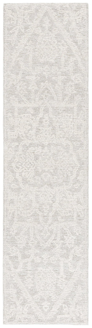 Safavieh Ebony Exquisite Hand-tufted Area Rug: Elegant Ivory And Grey Botanical Design For Timeless Style Ivory ,Grey 80% Wool,20% Cotton Ebn220a-6