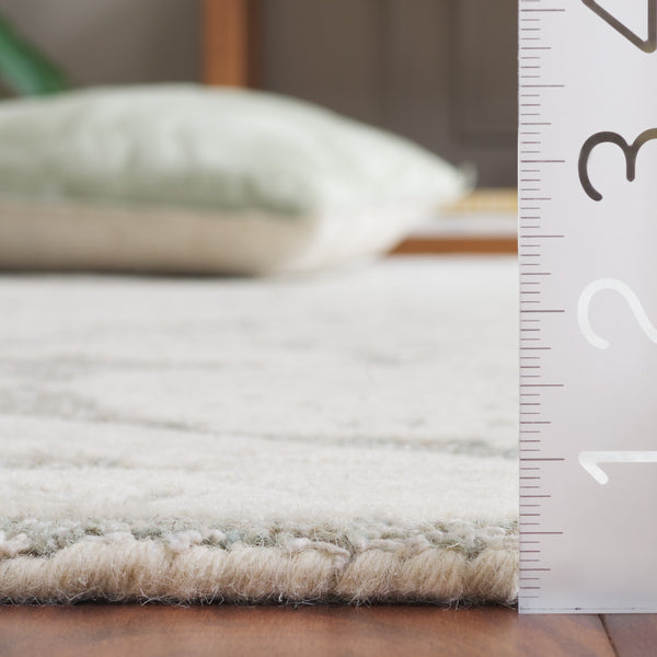 Safavieh Ebony Exquisite Hand-tufted Area Rug: Elegant Ivory And Grey Botanical Design For Timeless Style Ivory ,Grey 80% Wool,20% Cotton Ebn220a-6