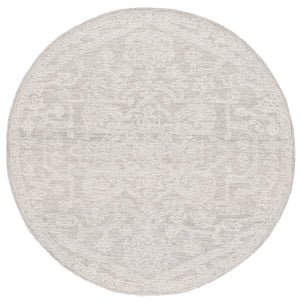 Safavieh Ebony Exquisite Hand-tufted Area Rug: Elegant Ivory And Grey Botanical Design For Timeless Style Ivory ,Grey 80% Wool,20% Cotton Ebn220a-6