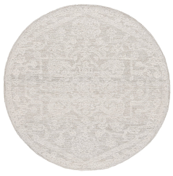 Safavieh Ebony Exquisite Hand-tufted Area Rug: Elegant Ivory And Grey Botanical Design For Timeless Style Ivory ,Grey 80% Wool,20% Cotton Ebn220a-6
