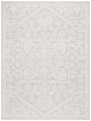 Safavieh Ebony Exquisite Hand-tufted Area Rug: Elegant Ivory And Grey Botanical Design For Timeless Style Ivory ,Grey 80% Wool,20% Cotton Ebn220a-6