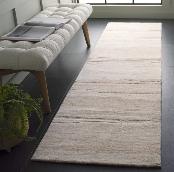 Safavieh Ebony Hand Tufted Wool Pile Area Rug - Modern Grey And Rust Design For Luxurious Home Elegance Grey ,Rust Wool Pile Ebn221f-3