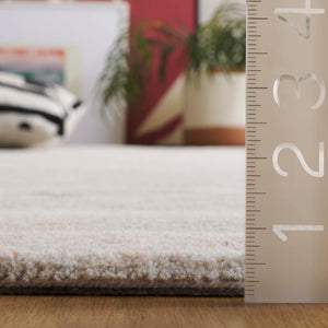 Safavieh Ebony Hand Tufted Wool Pile Area Rug - Modern Grey And Rust Design For Luxurious Home Elegance Grey ,Rust Wool Pile Ebn221f-3