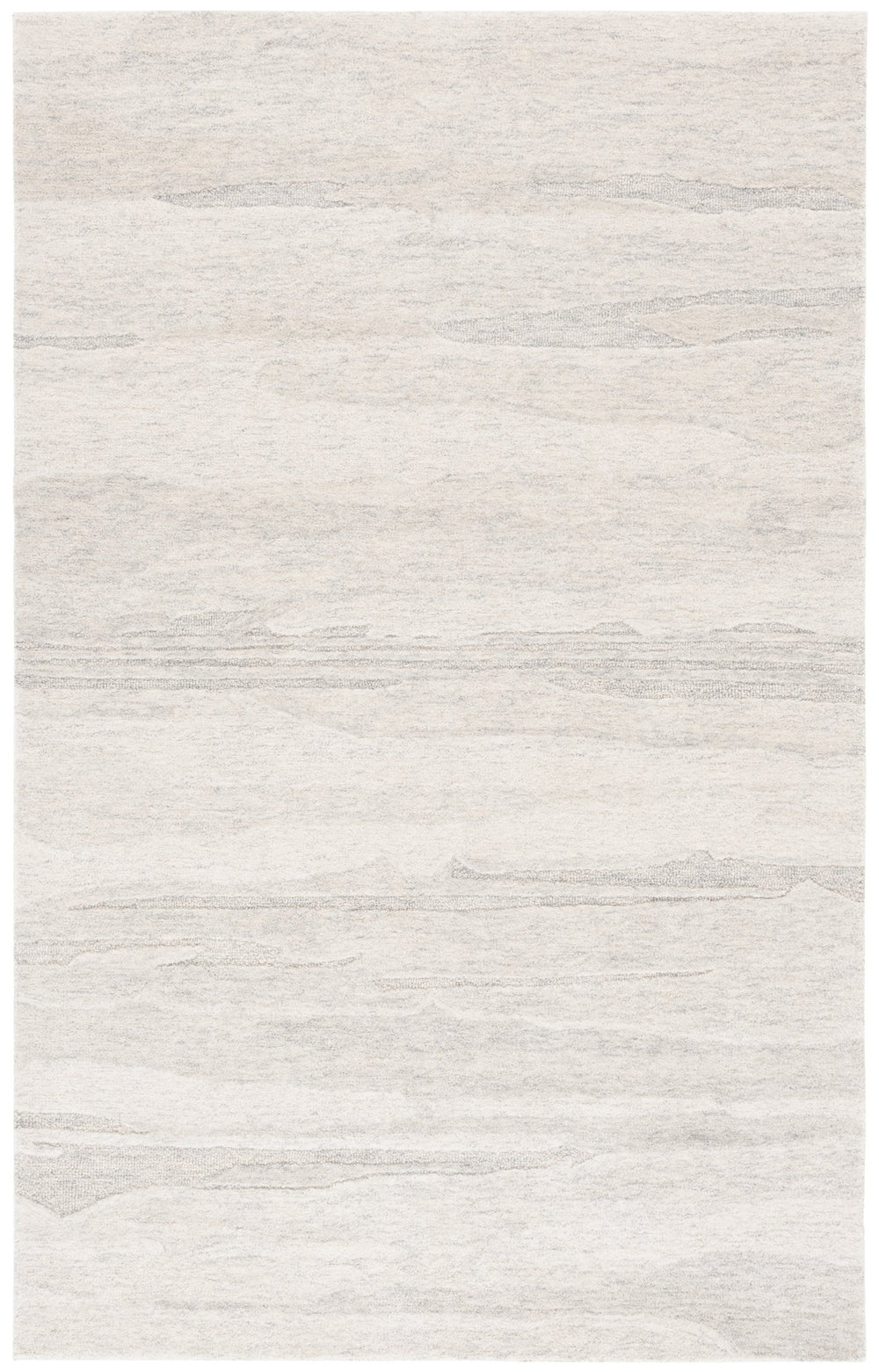 Safavieh Ebony Hand Tufted Wool Pile Area Rug - Modern Grey And Rust Design For Luxurious Home Elegance Light Grey ,Beige Wool Pile Ebn221g-6r