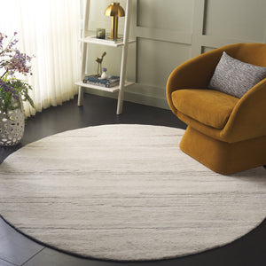 Safavieh Ebony Hand Tufted Wool Pile Area Rug - Modern Grey And Rust Design For Luxurious Home Elegance Light Grey ,Beige Wool Pile Ebn221g-6r