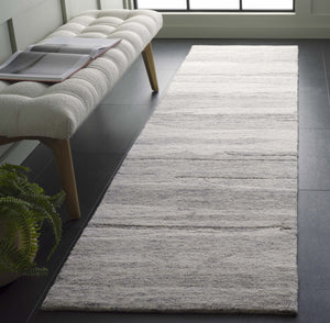 Safavieh Ebony Hand Tufted Wool Pile Area Rug - Modern Grey And Rust Design For Luxurious Home Elegance Dark Grey ,Ivory Wool Pile Ebn221h-6r