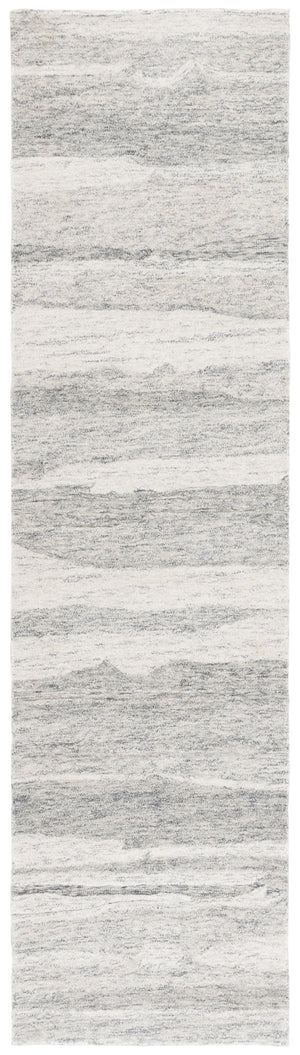 Safavieh Ebony Hand Tufted Wool Pile Area Rug - Modern Grey And Rust Design For Luxurious Home Elegance Dark Grey ,Ivory Wool Pile Ebn221h-6r