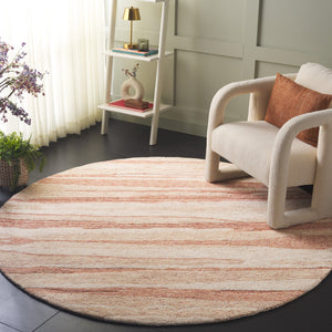 Safavieh Ebony Hand Tufted Wool Pile Area Rug - Modern Grey And Rust Design For Luxurious Home Elegance Rust ,Ivory Wool Pile Ebn221p-8