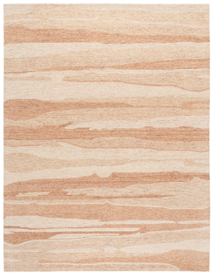 Safavieh Ebony Hand Tufted Wool Pile Area Rug - Modern Grey And Rust Design For Luxurious Home Elegance Rust ,Ivory Wool Pile Ebn221p-8