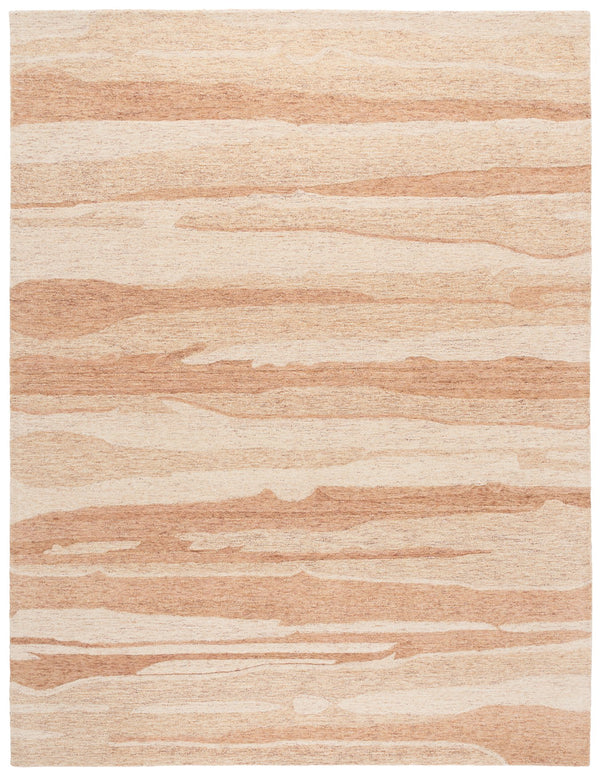 Safavieh Ebony Hand Tufted Wool Pile Area Rug - Modern Grey And Rust Design For Luxurious Home Elegance Rust ,Ivory Wool Pile Ebn221p-8