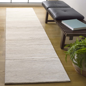 Safavieh Ebony Hand Tufted Wool Pile Area Rug - Modern Grey And Rust Design For Luxurious Home Elegance Light Green ,Ivory Wool Pile Ebn221x-6sq