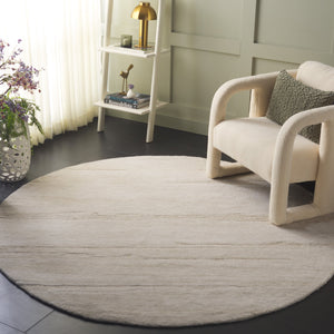 Safavieh Ebony Hand Tufted Wool Pile Area Rug - Modern Grey And Rust Design For Luxurious Home Elegance Light Green ,Ivory Wool Pile Ebn221x-6sq