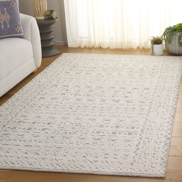 Safavieh Ebony 222f Ivory Grey Ivory ,Grey 60% Wool & 20% Cotton Ebn222f-5