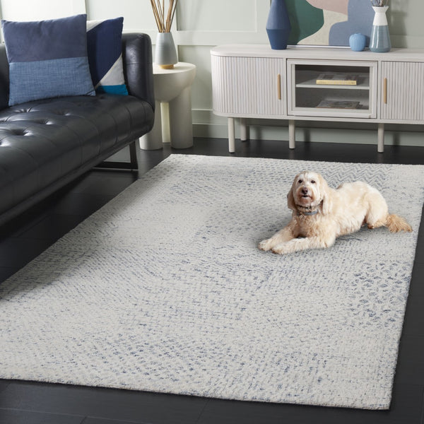 Safavieh Ebony 223m Ivory Blue Ivory ,Blue 60% Wool & 20% Cotton Ebn223m-3