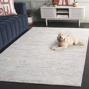 Safavieh Ebony Hand-tufted Wool Rug - Timeless Elegance For Hallways, Cozy Comfort, Artisan Crafted Quality Ivory ,Dark Grey Wool Ebn224g-6sq