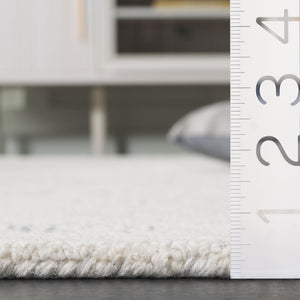 Safavieh Ebony Hand-tufted Wool Area Rug - Luxurious Modern Design With Abstract Motifs For Sophisticated Spaces Ivory ,Grey Wool Ebn227f-6r