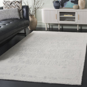 Safavieh Ebony Hand-tufted Wool Area Rug - Luxurious Modern Design With Abstract Motifs For Sophisticated Spaces Ivory ,Grey Wool Ebn227f-6r