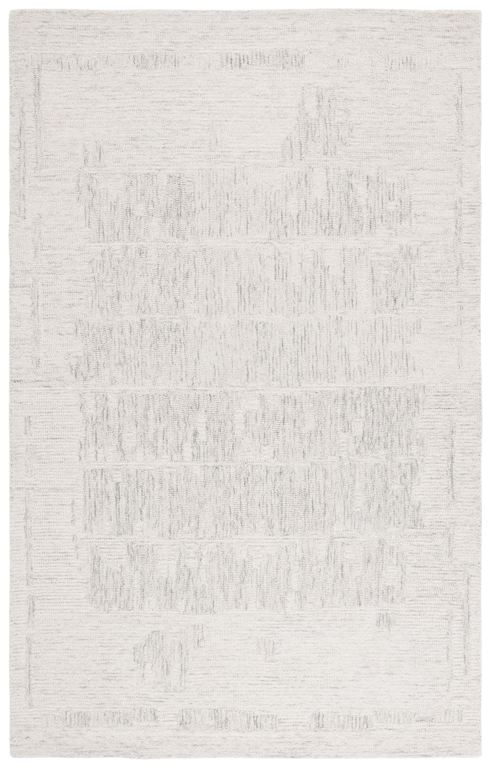 Safavieh Ebony Hand-tufted Wool Area Rug - Luxurious Modern Design With Abstract Motifs For Sophisticated Spaces Ivory ,Grey Wool Ebn227f-6r