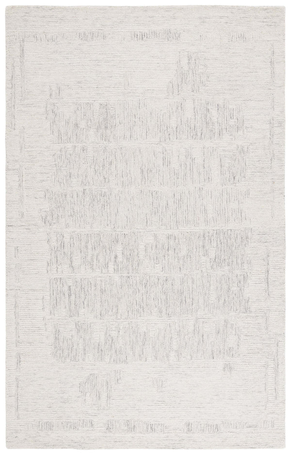 Safavieh Ebony Hand-tufted Wool Area Rug - Luxurious Modern Design With Abstract Motifs For Sophisticated Spaces Ivory ,Grey Wool Ebn227f-6r