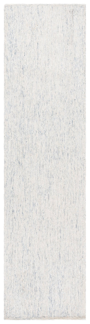 Safavieh Ebony Hand-tufted Runner Rug - Luxurious Wool & Cotton Blend With Elegant Textured Design For Hallways Blue ,Ivory Wool & Cotton Ebn231m-29