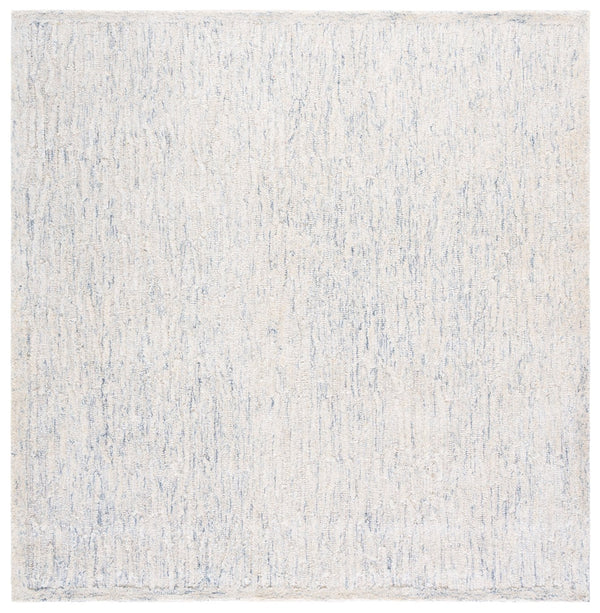 Safavieh Ebony Hand-tufted Runner Rug - Luxurious Wool & Cotton Blend With Elegant Textured Design For Hallways Blue ,Ivory Wool & Cotton Ebn231m-6sq