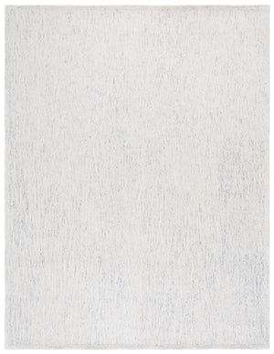 Safavieh Ebony Hand-tufted Runner Rug - Luxurious Wool & Cotton Blend With Elegant Textured Design For Hallways Blue ,Ivory Wool & Cotton Ebn231m-8