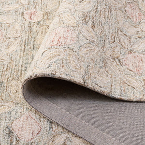 Safavieh Ebony232b Hand-tufted Area Rug - Elegant Floral Design In Soft Natural Tones For Stylish Interiors Beige ,Rust Wool & Cotton Ebn232b-6