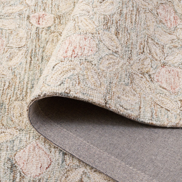 Safavieh Ebony232b Hand-tufted Area Rug - Elegant Floral Design In Soft Natural Tones For Stylish Interiors Beige ,Rust Wool & Cotton Ebn232b-6