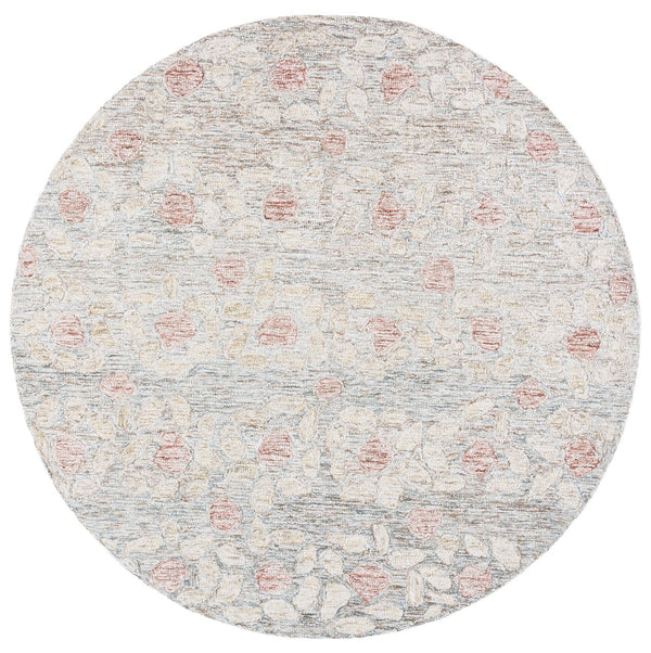 Safavieh Ebony232b Elegant Hand Tufted Wool And Cotton Runner Rug With Floral Design For Timeless Charm Beige ,Rust Wool & Cotton Ebn232b-6r