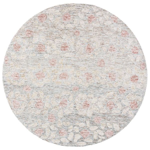 Safavieh Ebony232b Hand-tufted Area Rug - Elegant Floral Design In Soft Natural Tones For Stylish Interiors Beige ,Rust Wool & Cotton Ebn232b-6