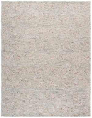 Safavieh Ebony232b Elegant Hand Tufted Wool And Cotton Runner Rug With Floral Design For Timeless Charm Beige ,Rust Wool & Cotton Ebn232b-8