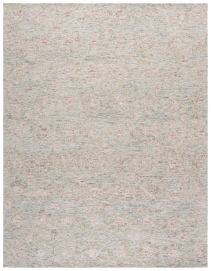 Safavieh Ebony232b Hand-tufted Area Rug - Elegant Floral Design In Soft Natural Tones For Stylish Interiors Beige ,Rust Wool & Cotton Ebn232b-6