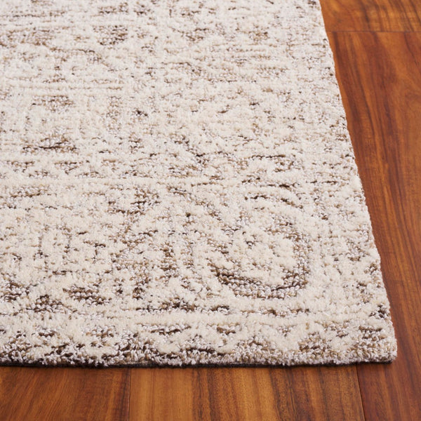 Safavieh Ebony Hand-tufted Area Rug - Luxurious Wool Blend With Elegant Motifs For Timeless Home Decor Ivory ,Brown 60% Wool 40% Cotton With Latex Ebn234t-4