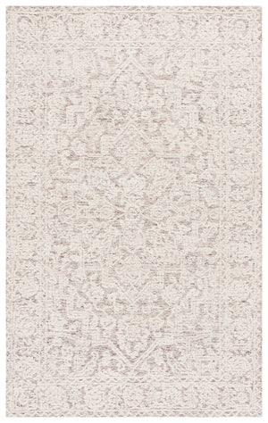 Safavieh Ebony Hand-tufted Runner Rug - Luxurious Wool & Cotton Blend, Elegant Design For Hallways & Spaces Ivory ,Brown 60% Wool 40% Cotton With Latex Ebn234t-5