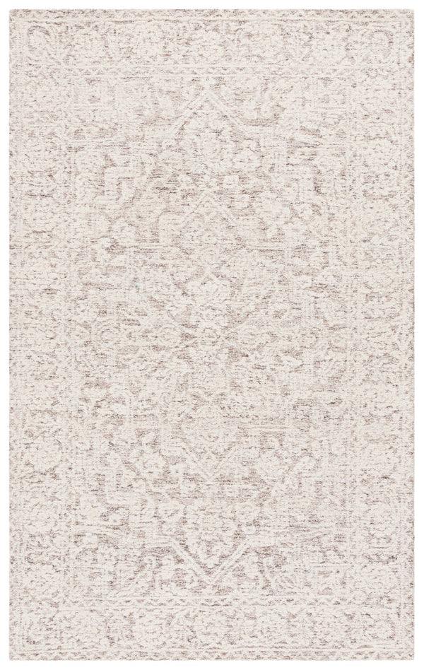 Safavieh Ebony Hand-tufted Area Rug - Luxurious Wool Blend With Elegant Motifs For Timeless Home Decor Ivory ,Brown 60% Wool 40% Cotton With Latex Ebn234t-4