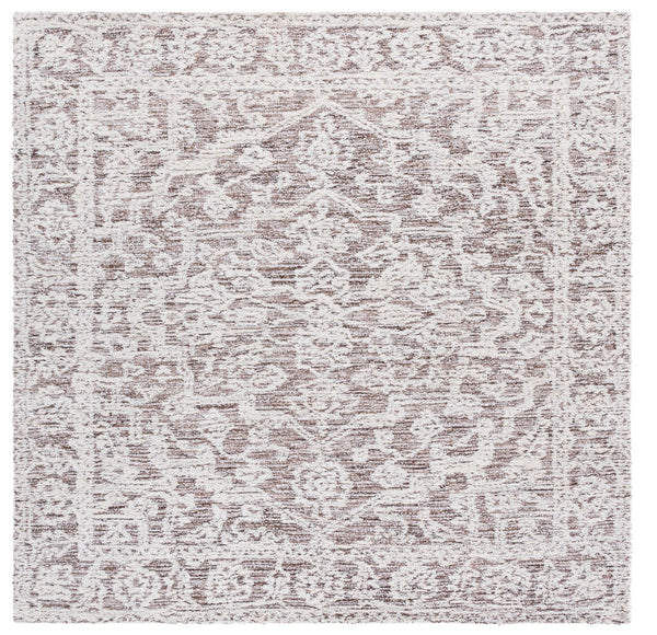 Safavieh Ebony Hand-tufted Area Rug - Luxurious Wool Blend With Elegant Motifs For Timeless Home Decor Ivory ,Brown 60% Wool 40% Cotton With Latex Ebn234t-4