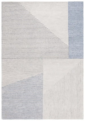 Safavieh Ebony Hand-tufted Wool And Viscose Rug - Modern Geometric Design For Sophisticated Home Decor Beige ,Grey Wool And Viscose Ebn253g-3r