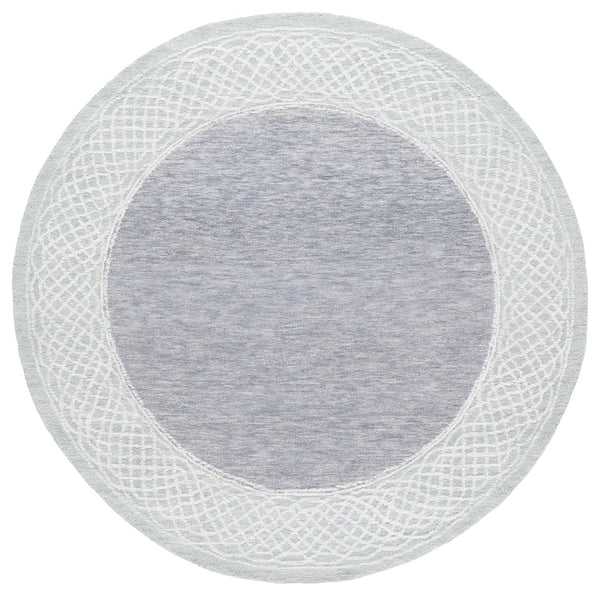 Safavieh Ebony Modern Hand-tufted Runner Rug In Elegant Grey And Ivory – Luxurious Softness For Any Space Grey ,Ivory Indian Wool Pile Ebn275f-6r