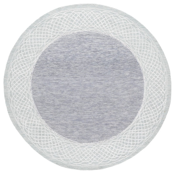 Safavieh Ebony Hand-tufted Area Rug In Grey And Ivory - Luxurious Wool, Modern Design For Any Space Grey ,Ivory Indian Wool Pile Ebn275f-4