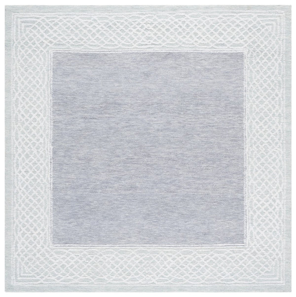 Safavieh Ebony Hand-tufted Area Rug In Grey And Ivory - Luxurious Wool, Modern Design For Any Space Grey ,Ivory Indian Wool Pile Ebn275f-4