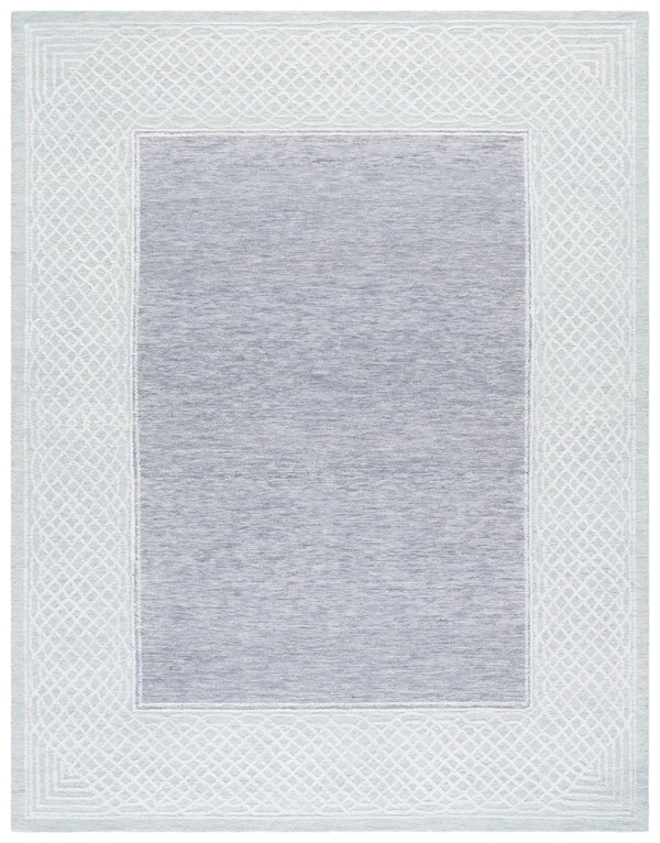 Safavieh Ebony Modern Hand-tufted Runner Rug In Elegant Grey And Ivory – Luxurious Softness For Any Space Grey ,Ivory Indian Wool Pile Ebn275f-8